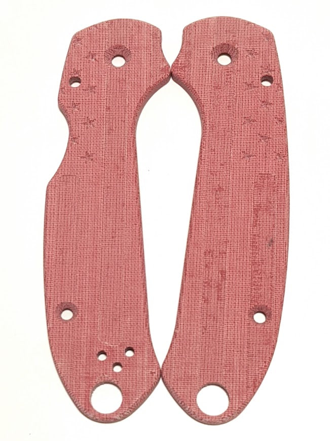 Spyderco Para 3 Skinny Mod FLAG Micarta Scale Set