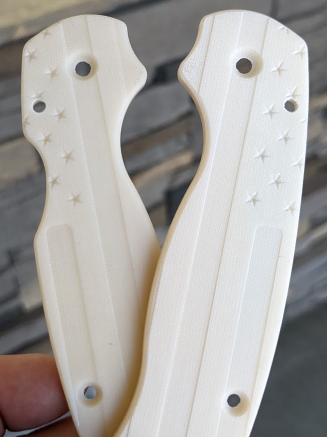 Spyderco Para 3 Micarta FLAG Scale Set