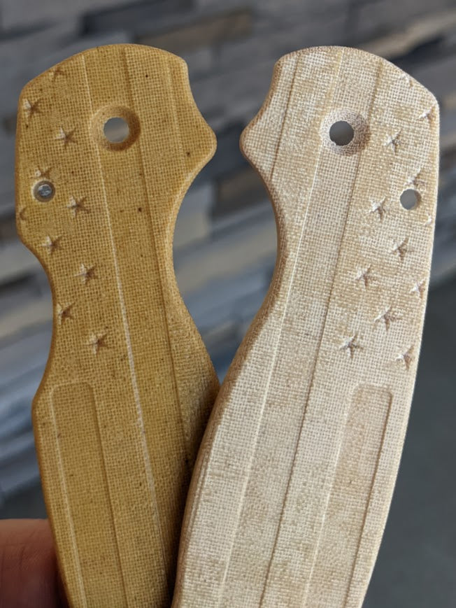 Spyderco Para 3 Micarta FLAG Scale Set