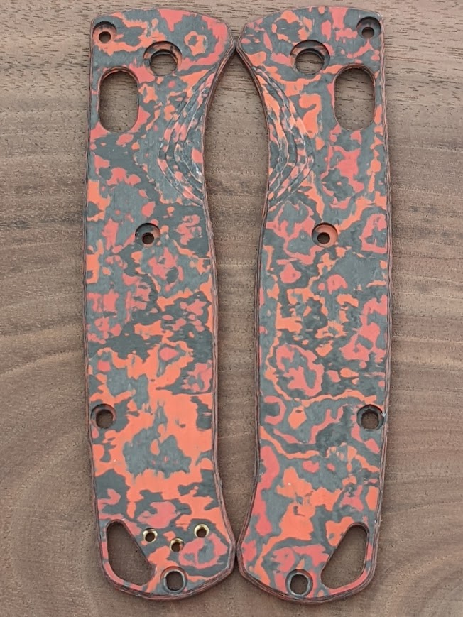 Mars Valley Custom Carbon Fiber scales for the Benchmade Bugout