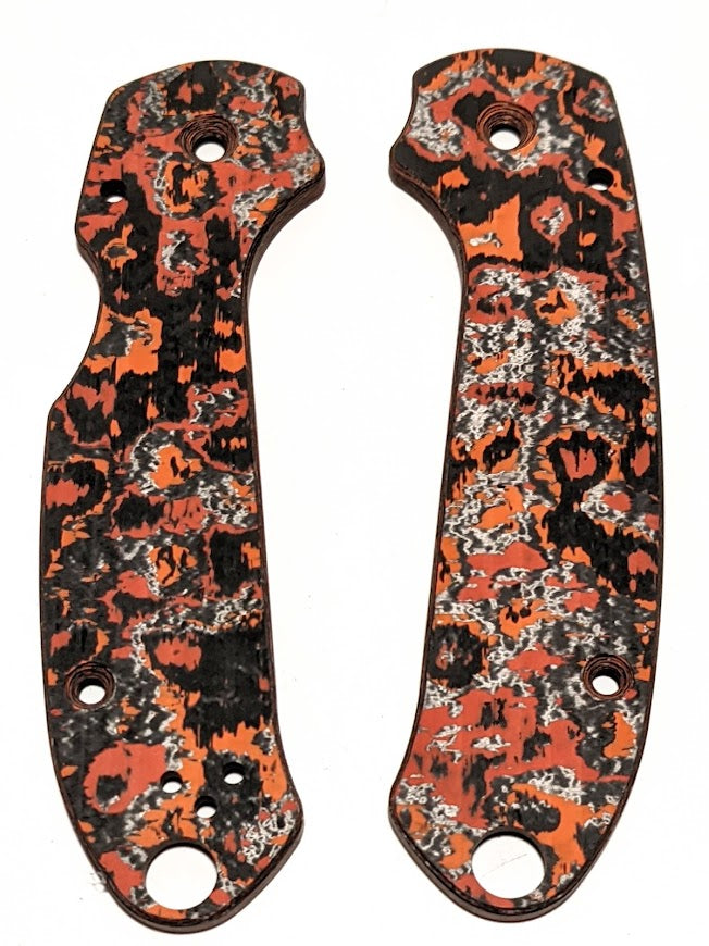 Spyderco Para 3 Skinny Mod Fat Carbon Scale Set
