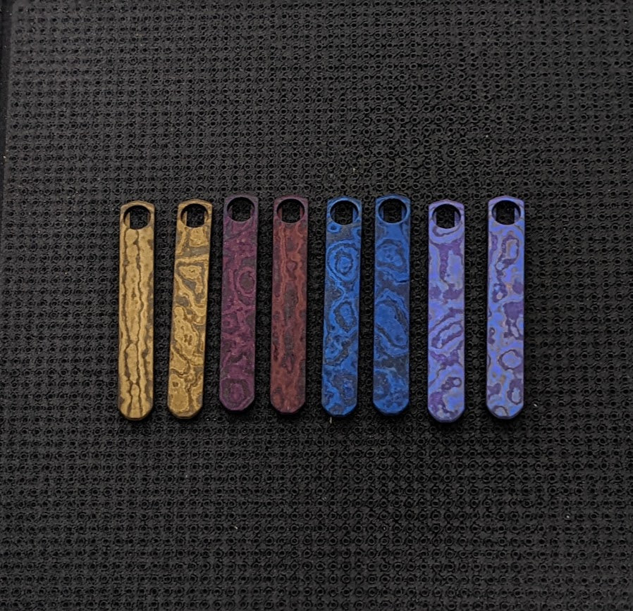 Spyderco Techno/Wire Clip Replacement MATTE Timascus Pocket Clips