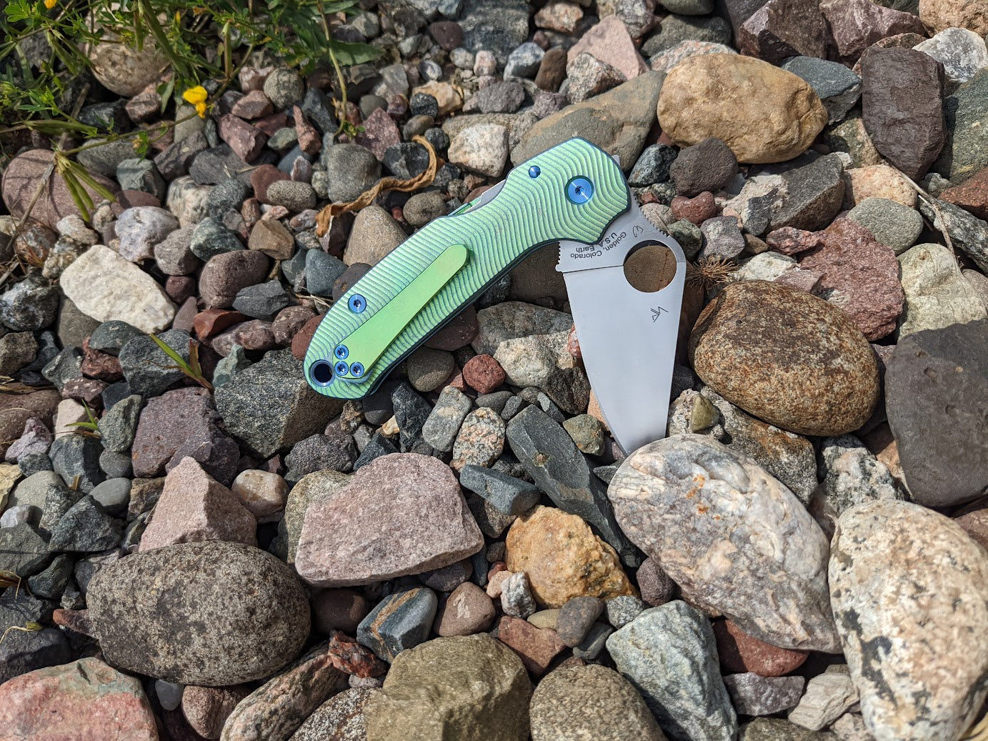 Spyderco Para 3 Skinny Contoured Titanium Featherweight Scale Set