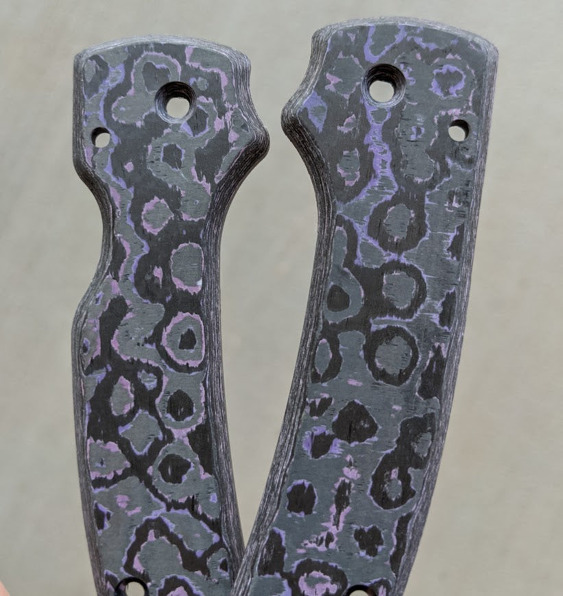 Spyderco Shaman Skinny Fat Carbon Scale Set