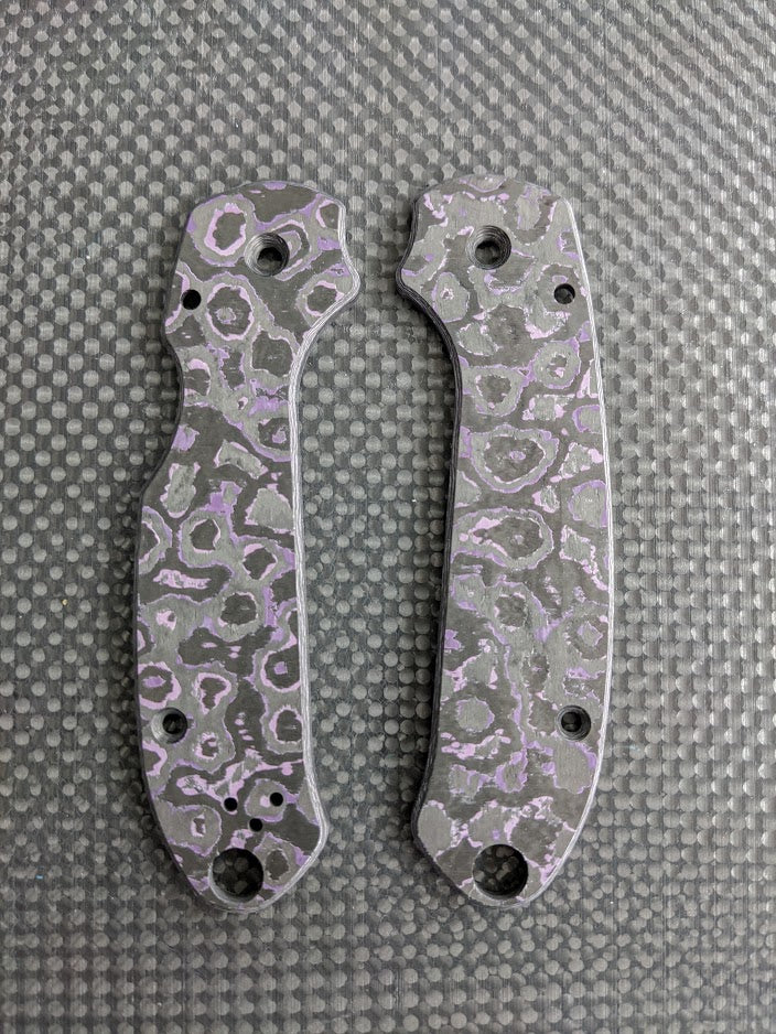Spyderco Para 3 Skinny Mod Fat Carbon Scale Set