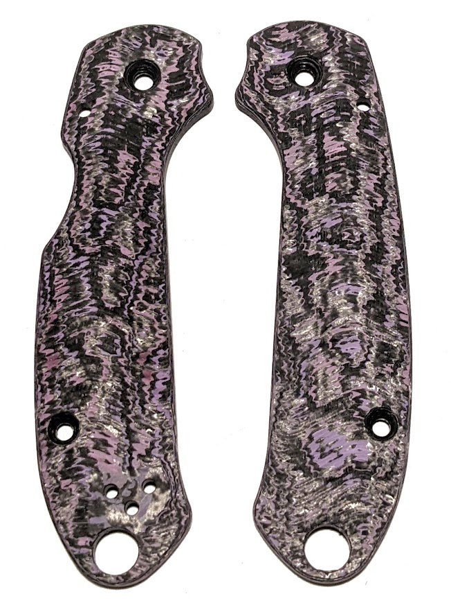 Spyderco Para 3 Skinny Mod Fat Carbon Contoured Sine Wave Scale Set