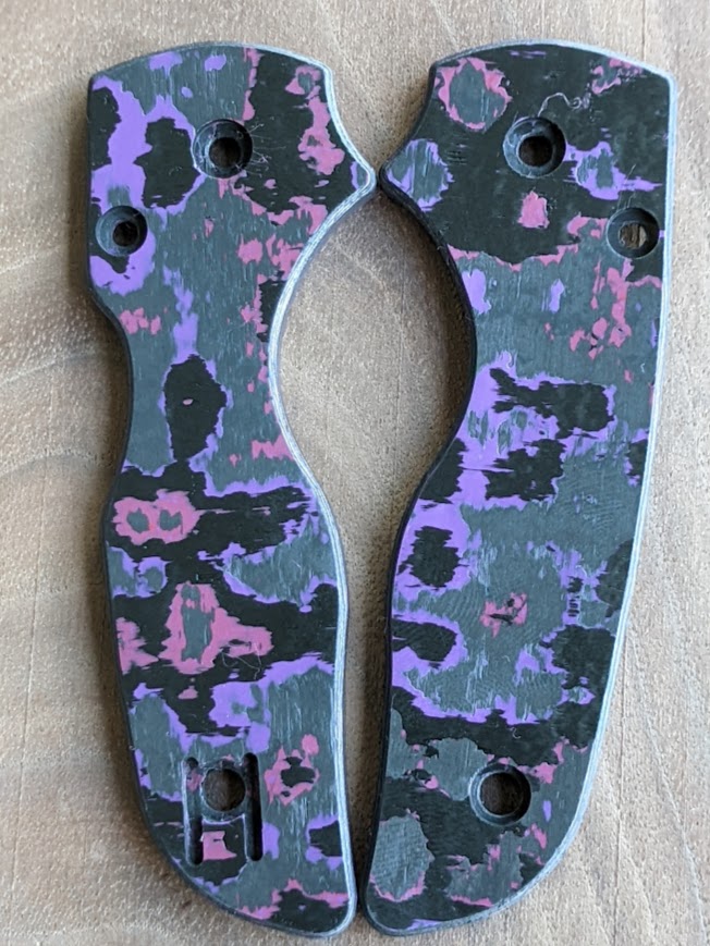 Spyderco Lil Native Fat Carbon Scale Sets