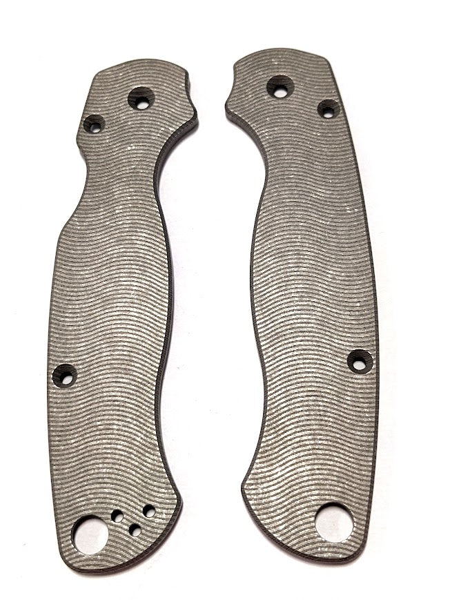 Spyderco Paramilitary 2 (PM2)Titanium Lasered Scale Sets