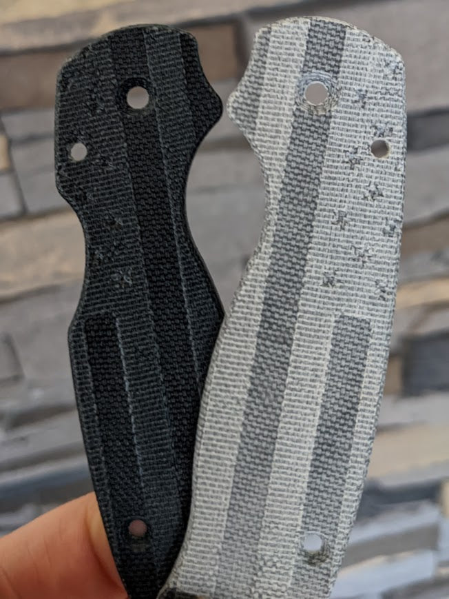 Spyderco Para 3 Micarta FLAG Scale Set
