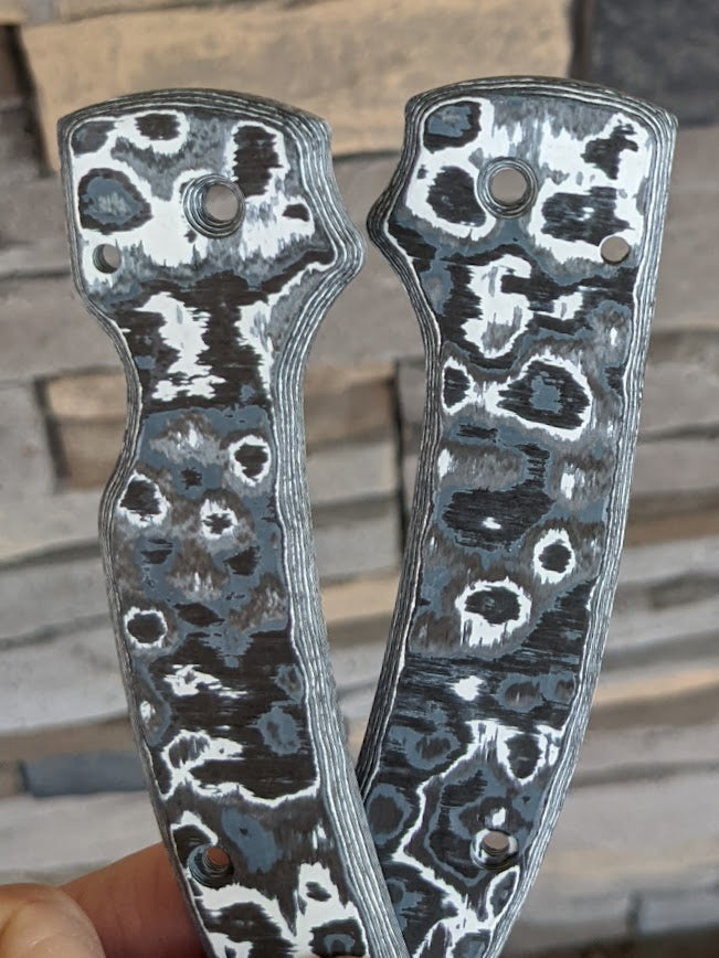 Spyderco Shaman Skinny Fat Carbon Scale Set
