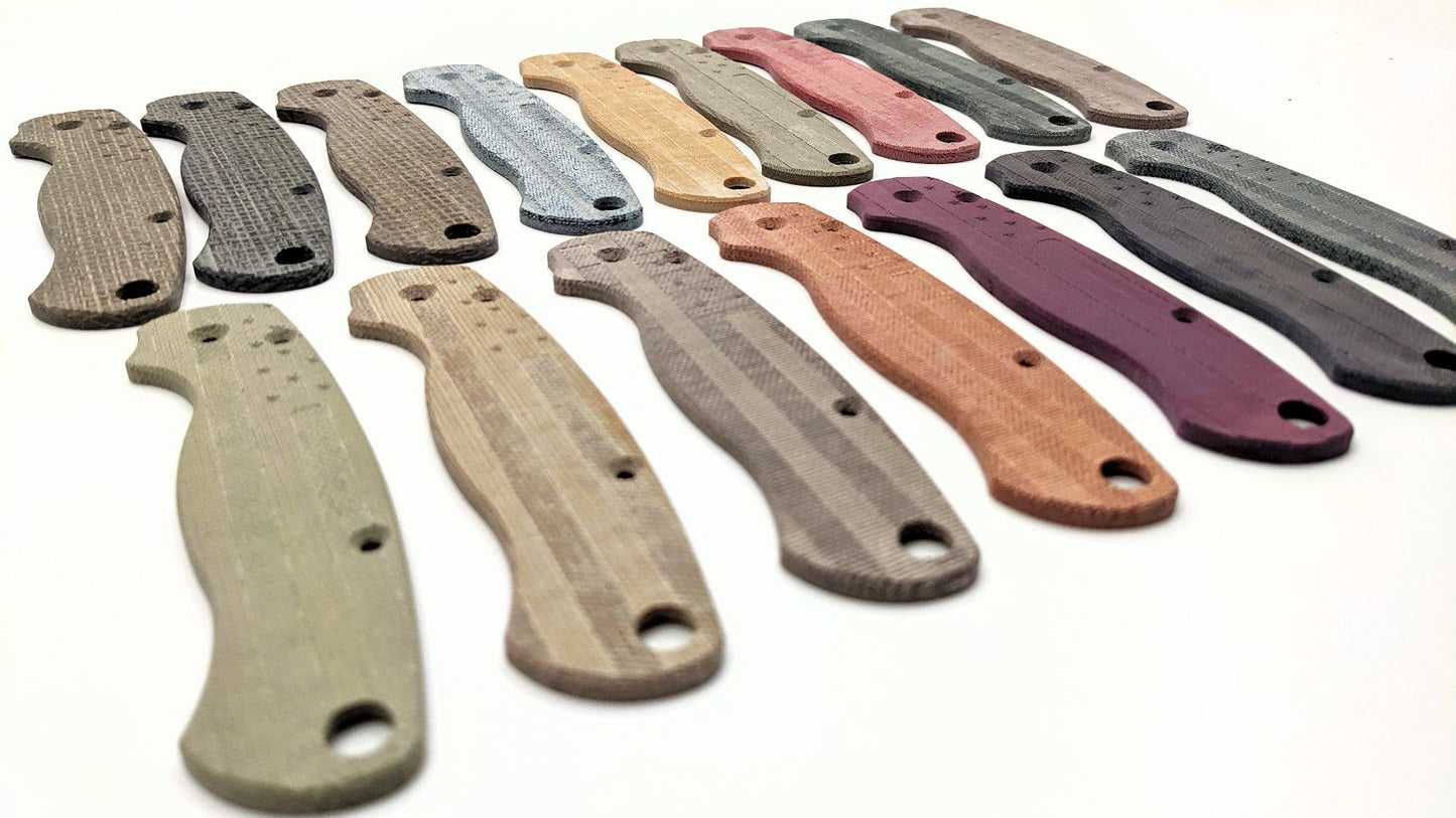 Spyderco Paramilitary 2 (PM2) FLAG Micarta Scale Sets