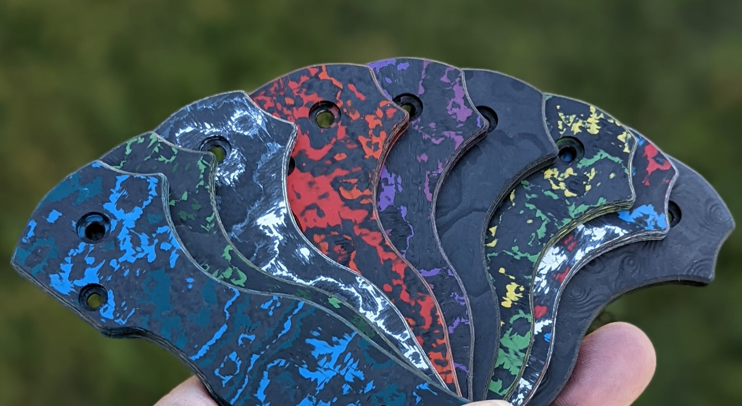 Spyderco Lil Native Fat Carbon Scale Sets