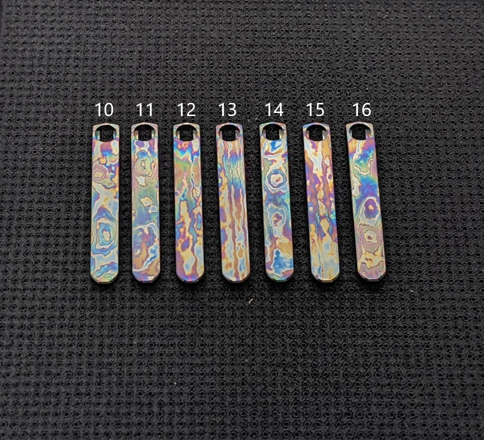 Spyderco Techno/Wire Clip Replacement OIL SLICK Timascus Pocket Clips