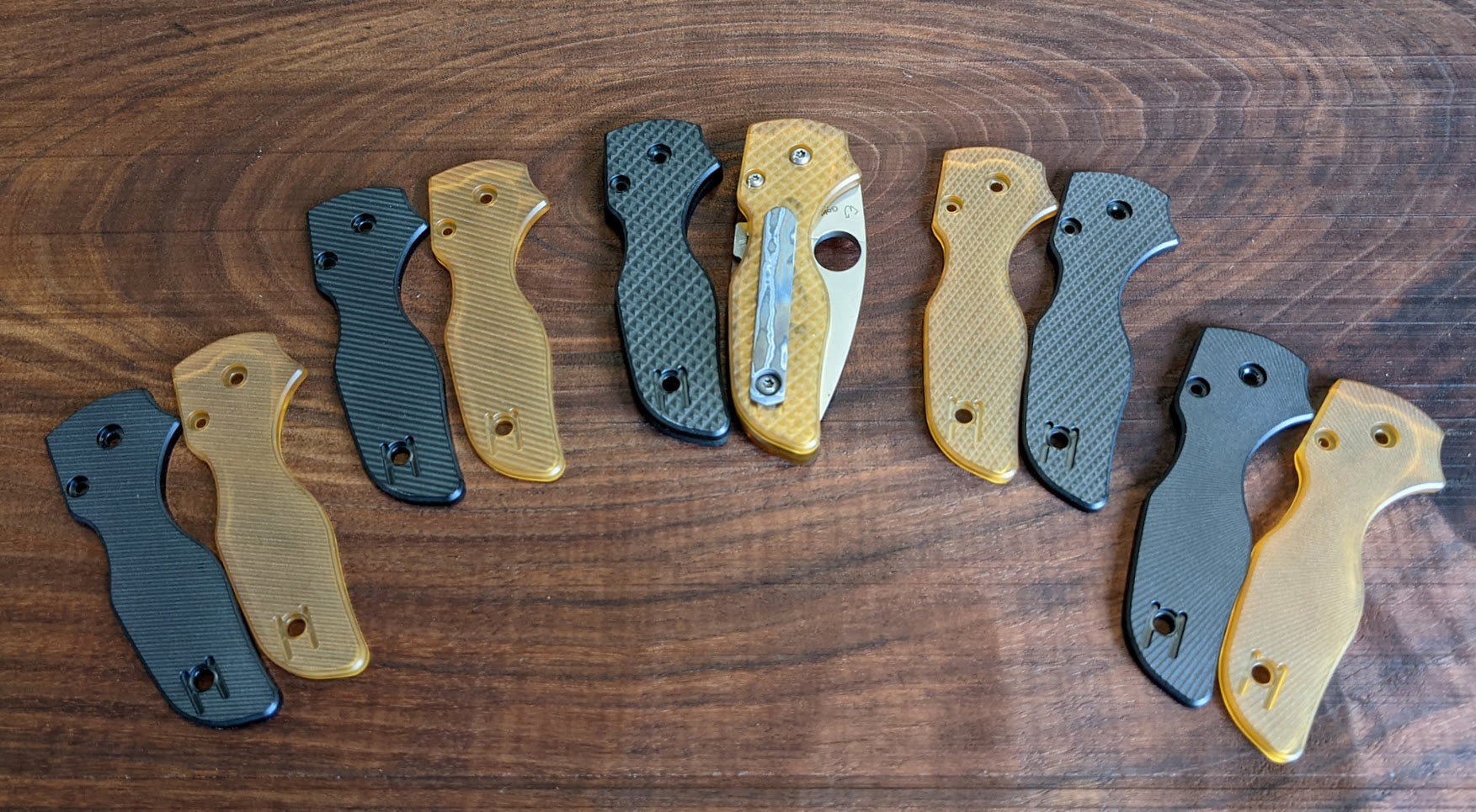 Spyderco Lil Native Amber Ultem Scale Sets – Ripp's Garage Tech LLC