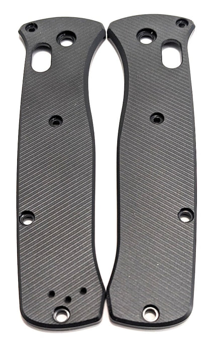 Benchmade Bailout aftermarket scales in black ultem with angle parallel