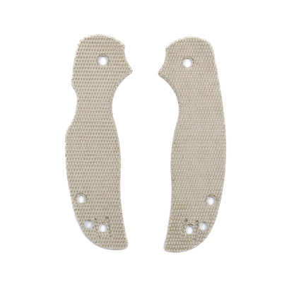 Spyderco Sage 5 Micarta Right Hand Tip Up and Left Hand Tip Up  Scale Sets