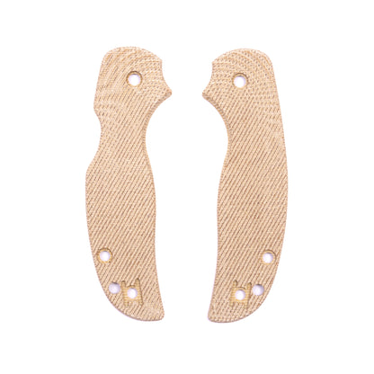 Spyderco Sage 5 Micarta Right Hand Tip Up and Left Hand Tip Up  Scale Sets