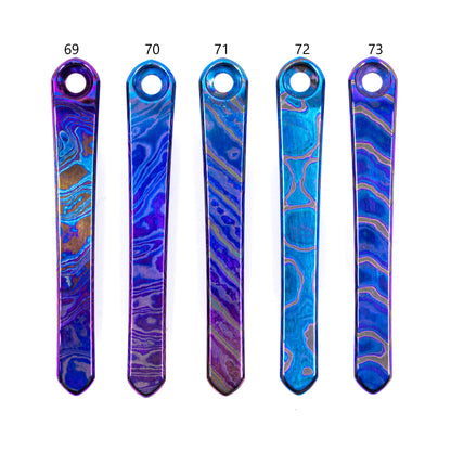 Chris Reeves Knives (CRK)  Polished Timascus Pocket Clips