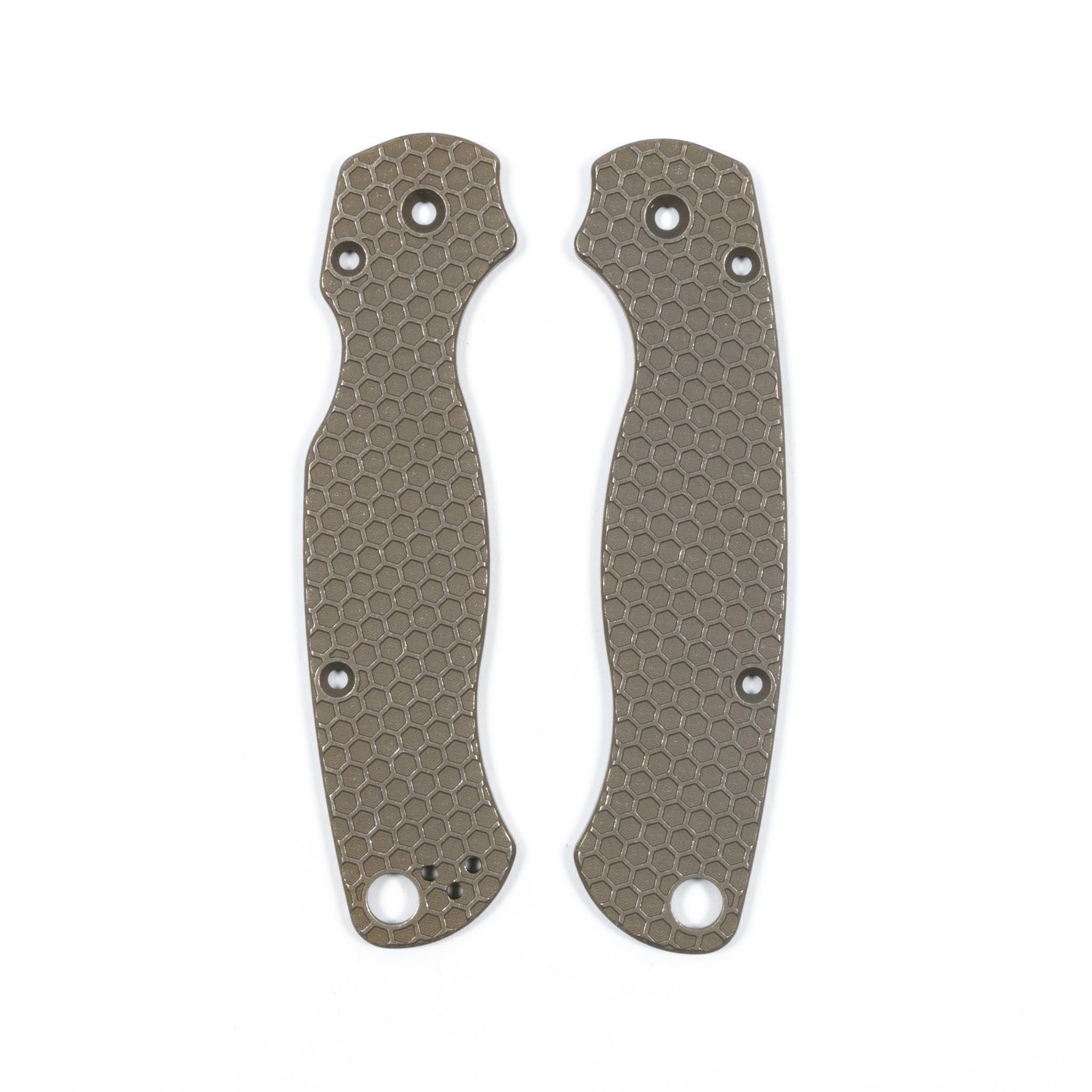 Spyderco Paramilitary 2 (PM2) Titanium Featherweight Scale Sets 