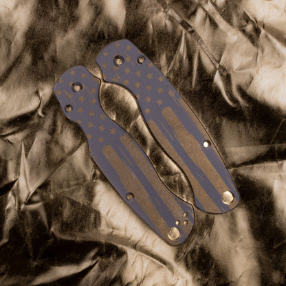 Spyderco Paramilitary 2 (PM2)Titanium Lasered  Scale Sets