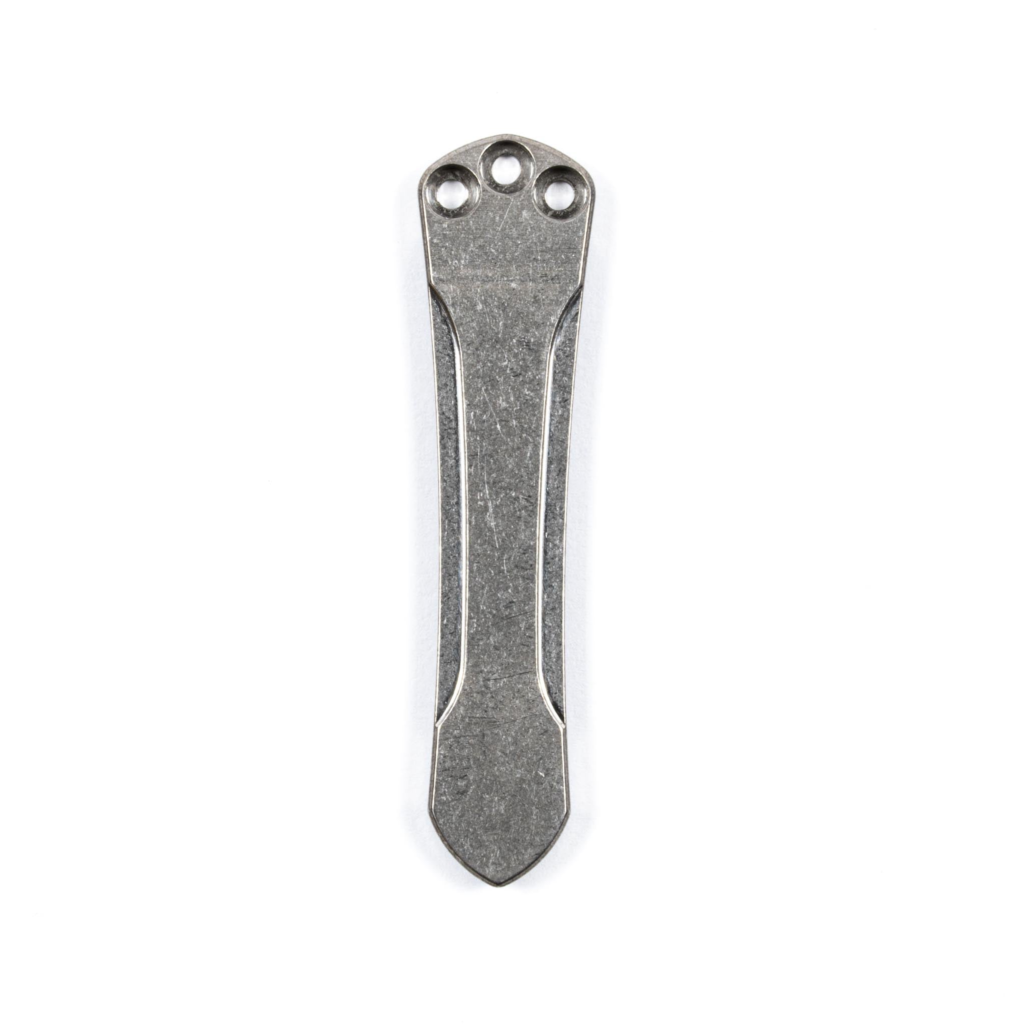 Silver Titanium CNC Pocket Clip • Fits Benchmade shops Bailout Models • Compatibility In Description / 1x Clip Per Order