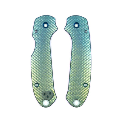 Spyderco Para 3 Skinny Contoured Titanium Featherweight Scale Set