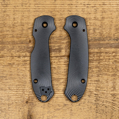 Spyderco PM3 Contoured Skinny Ultem Black Scales Sets