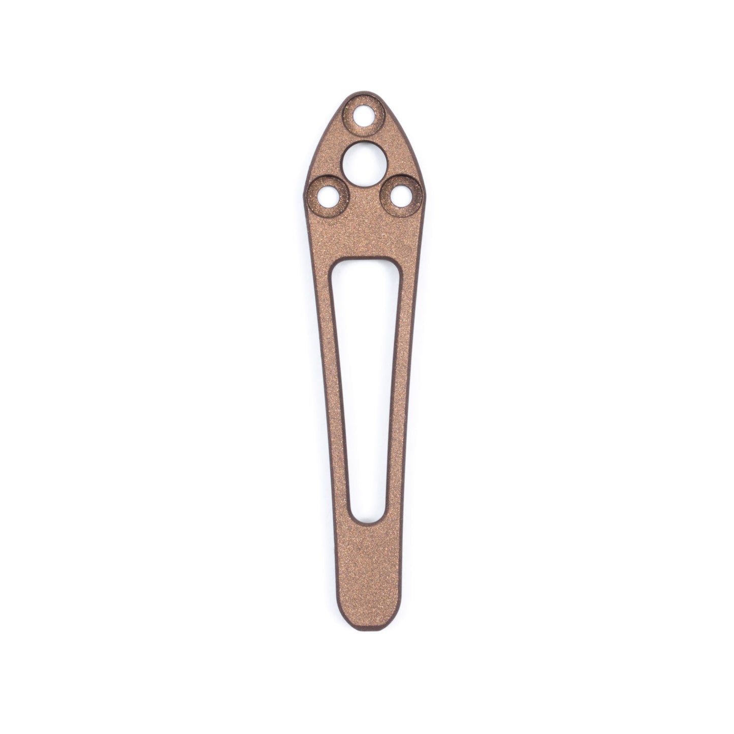 Spyderco Shaman/Bodacious Cerakote Titanium Pocket Clips WITH Lanyard Holes