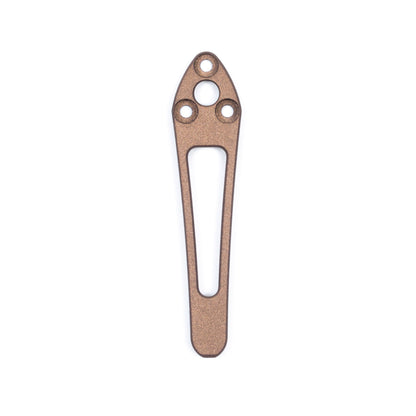 Spyderco Shaman/Bodacious Cerakote Titanium Pocket Clips WITH Lanyard Holes