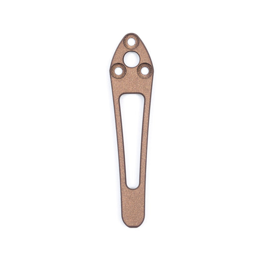 Spyderco Shaman/Bodacious Cerakote Titanium Pocket Clips WITH Lanyard Holes