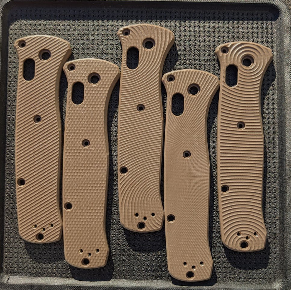 Earth Brown G-10 replacement scales for the Benchmade Bailout