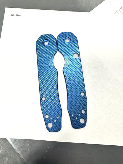 Spyderco Smock LARGE Pivot Titanium Featherweight Scale Sets