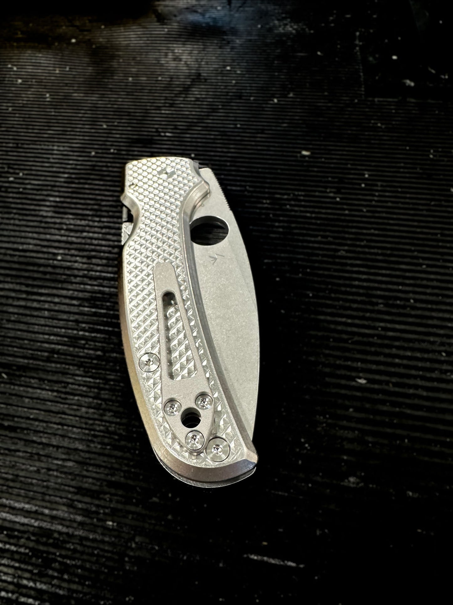 Spyderco Shaman/Bodacious Titanium Pocket Clips WITH Lanyard Holes