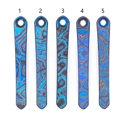 Chris Reeves Knives(CRK)  Matte Timascus Pocket Clips