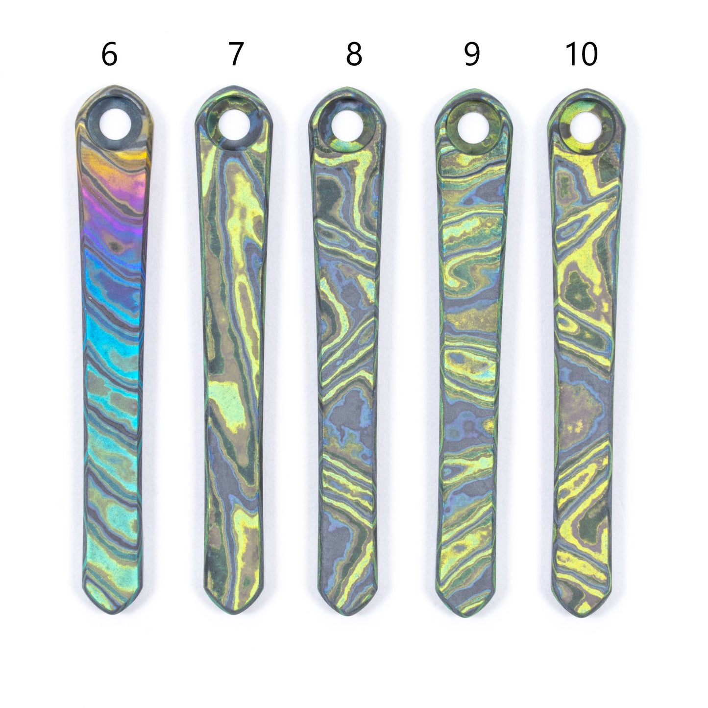 Chris Reeves Knives(CRK)  Matte Timascus Pocket Clips