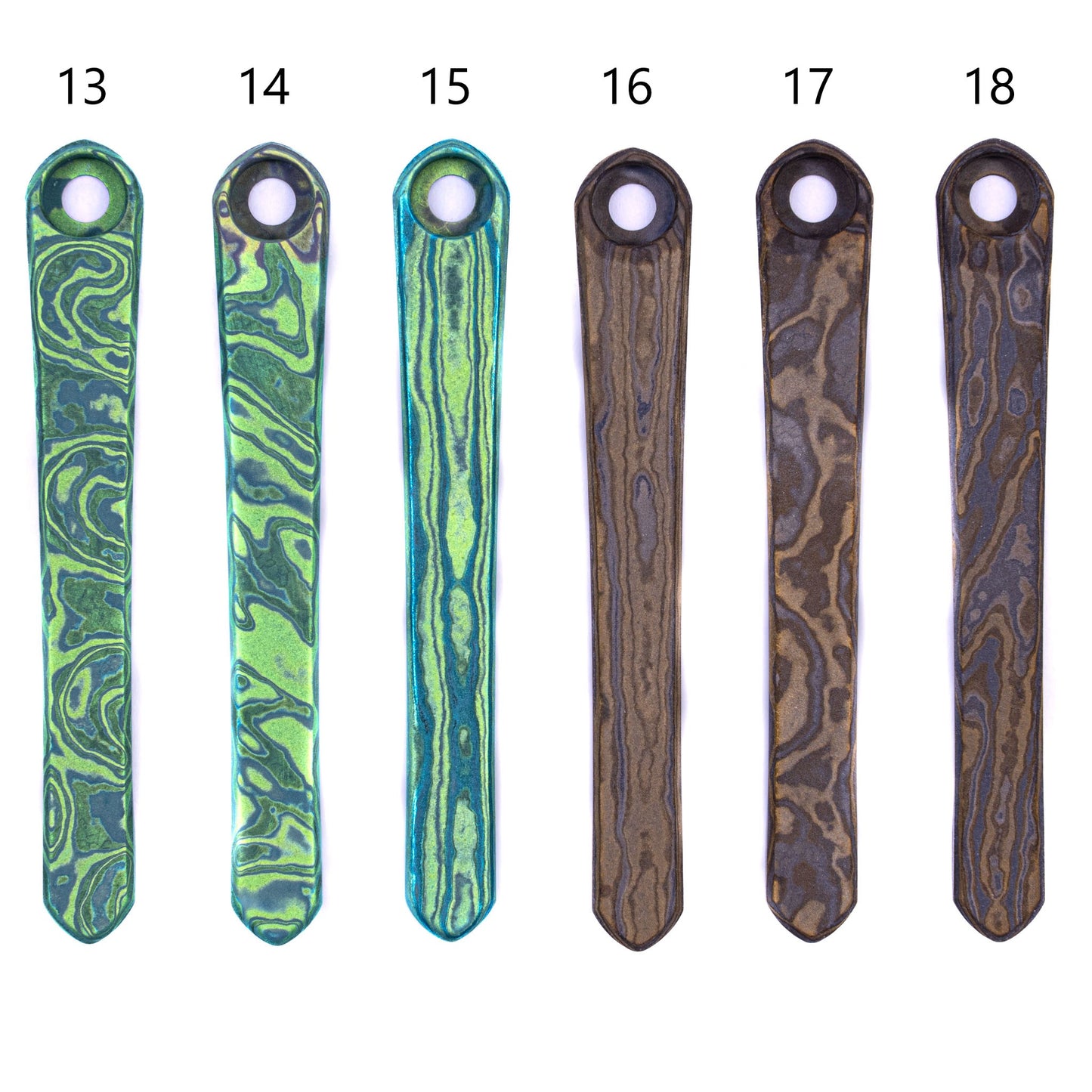 Chris Reeves Knives(CRK)  Matte Timascus Pocket Clips