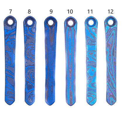 Chris Reeves Knives(CRK)  Matte Timascus Pocket Clips