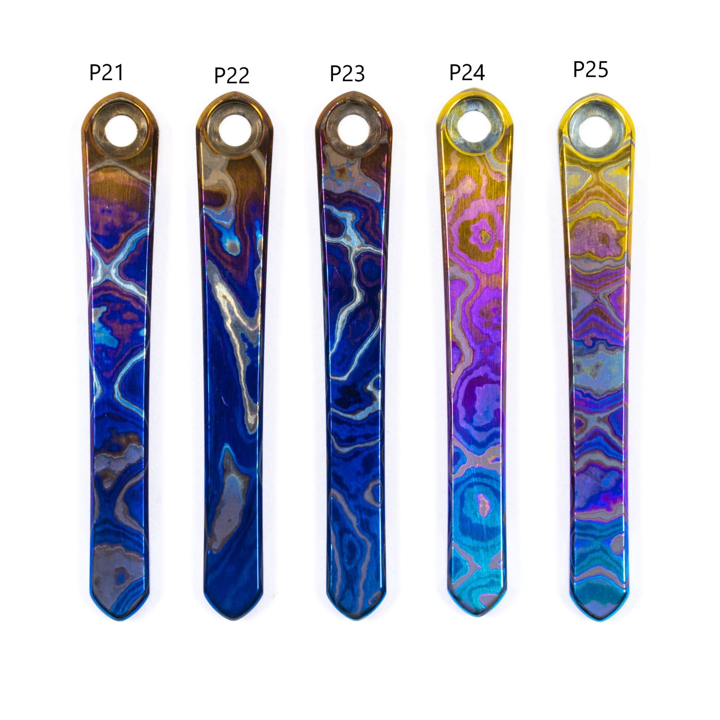 Chris Reeves Knives (CRK)  Polished Timascus Pocket Clips