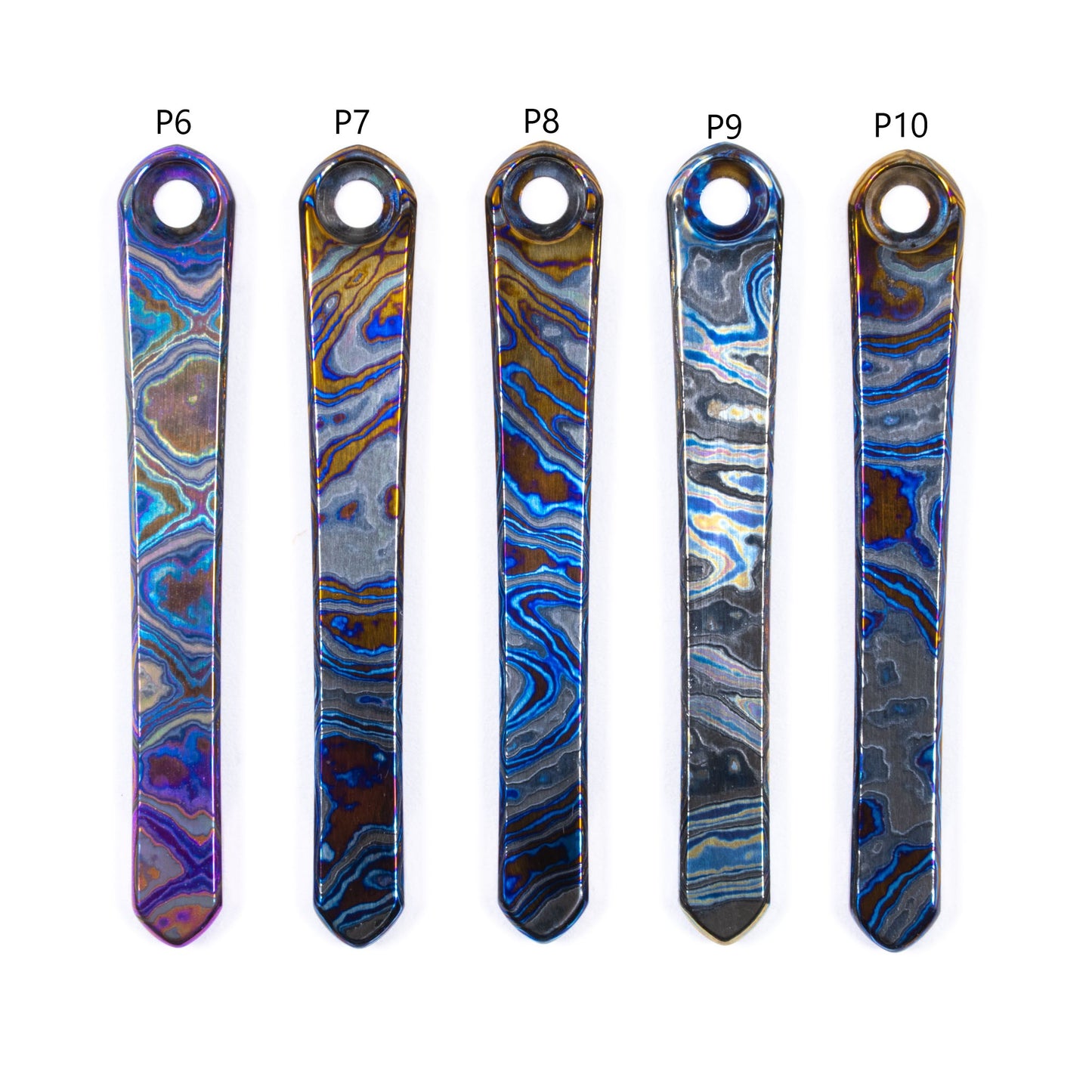 Chris Reeves Knives (CRK)  Polished Timascus Pocket Clips