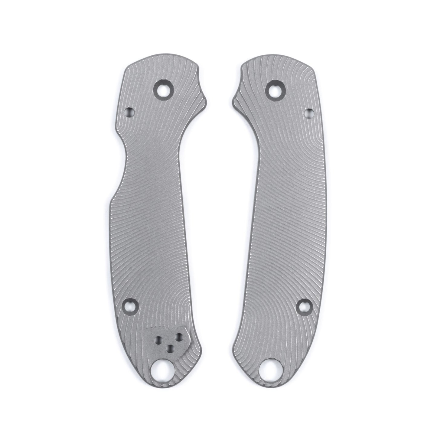 Spyderco Para 3 Skinny Contoured Titanium Featherweight Scale Set