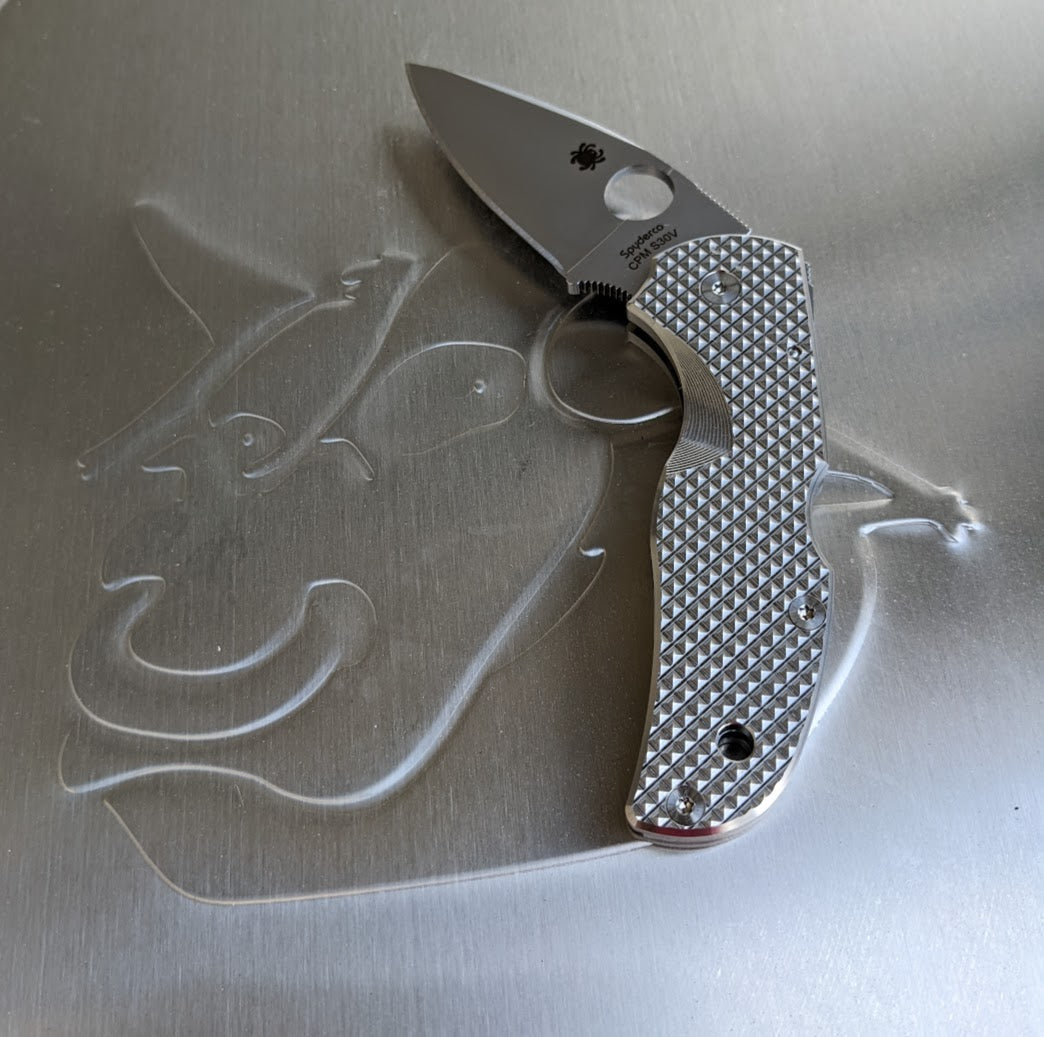 Spyderco Native 5 Titanium Featherweight Scale Sets Ripp's Garage Tech