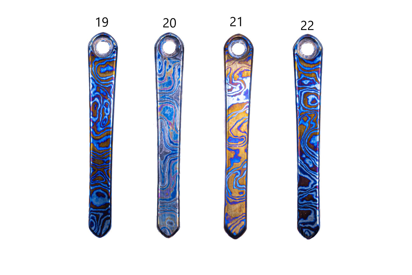 Chris Reeves Knives (CRK)  Polished Timascus Pocket Clips