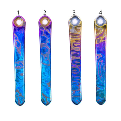 Chris Reeves Knives (CRK)  Polished Timascus Pocket Clips