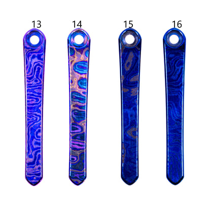 Chris Reeves Knives (CRK)  Polished Timascus Pocket Clips