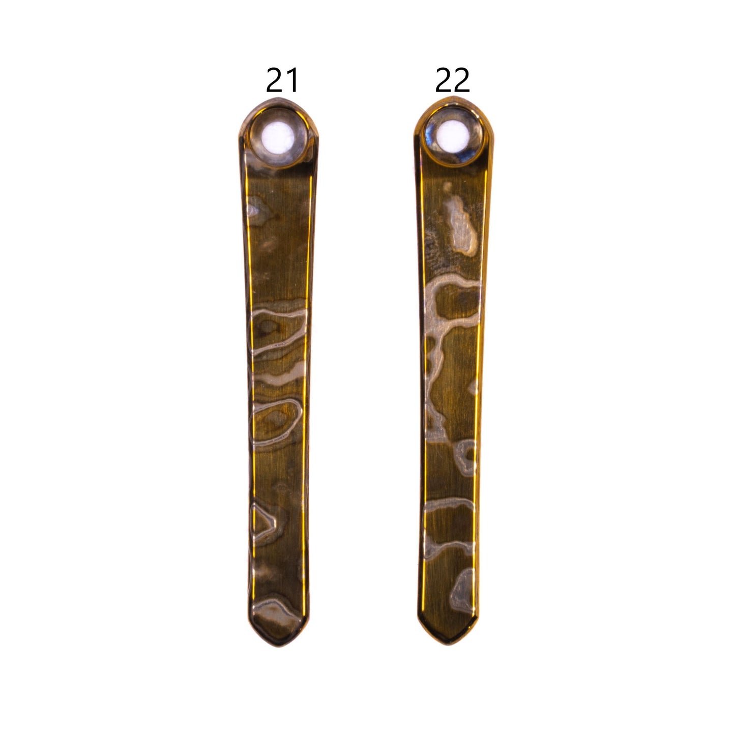 Chris Reeves Knives (CRK)  Polished Timascus Pocket Clips