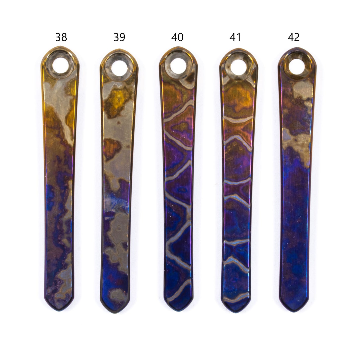 Chris Reeves Knives (CRK)  Polished Timascus Pocket Clips