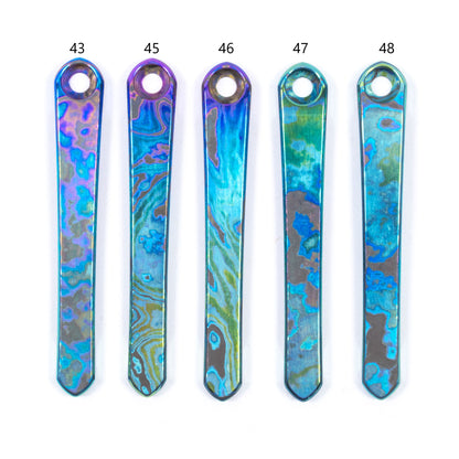 Chris Reeves Knives (CRK)  Polished Timascus Pocket Clips