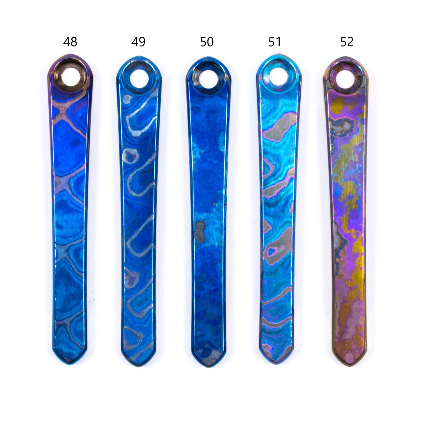 Chris Reeves Knives (CRK)  Polished Timascus Pocket Clips