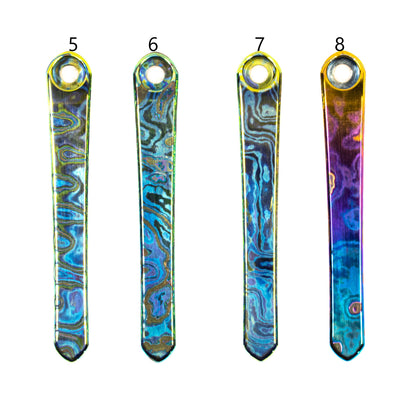 Chris Reeves Knives (CRK)  Polished Timascus Pocket Clips