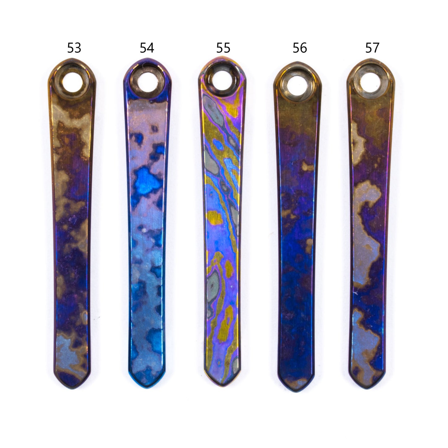 Chris Reeves Knives (CRK)  Polished Timascus Pocket Clips